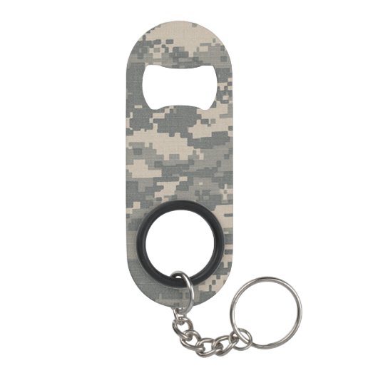 ARMY ACU Camo Mini Bottle Pet Open Sleutelhanger Sleutelhanger Flessenopener (Achterkant)