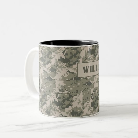 ARMY ACU Camoflauge Coffee Mok Cup (Voorkant links)
