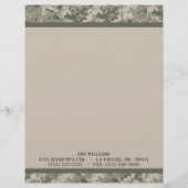 ARMY ACU Camoflauge Digital Letterhead Stationery Gepersonaliseerd Briefhoofd (Voorkant)