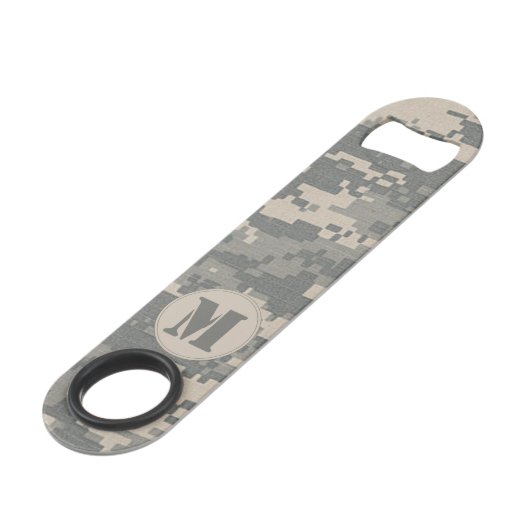 ARMY ACU Digital Camo Camouflage Bottle Open Speed Flessenopener (Voorkant Gekanteld)