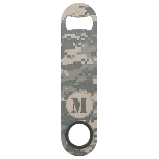ARMY ACU Digital Camo Camouflage Bottle Open Speed Flessenopener (Voorkant)