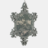 ARMY ACU TIN SNEEUWVLOK ORNAMENT (Links)