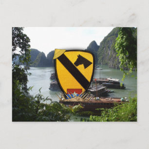 Army Air cav 1e 7e cavalerie Vietnam-oorlogsvetten Briefkaart