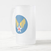 Army Air Corps Shield Matglas Bierpul (Voorkant links)