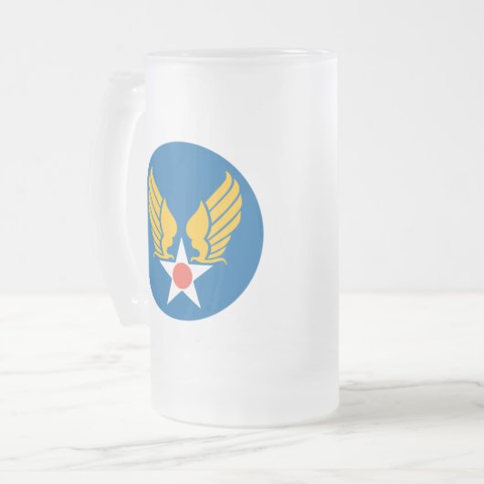 Army Air Corps Shield Matglas Bierpul (Voorkant links)