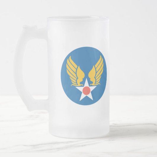 Army Air Corps Shield Matglas Bierpul (Links)