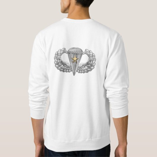 Army Airborne Basic Parachutist met Combat Star Trui (Achterkant)