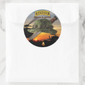 Army Airborne Ranger LRRP Recon LRPS Ronde Sticker (Tas)