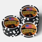 Army Airborne Rangers Veterans Vets Pokerchips (Opstapeling)