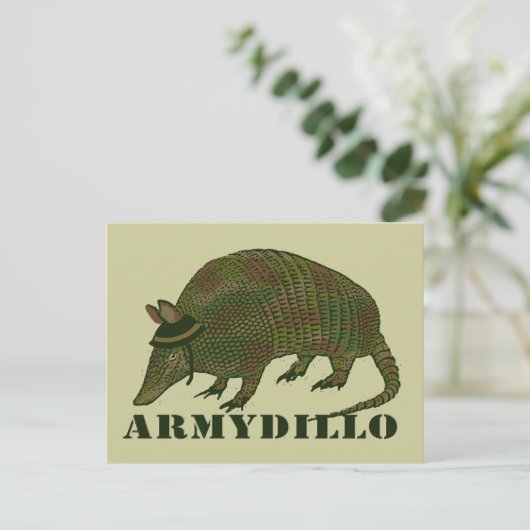 Army Armadillo Item Briefkaart (Staand voorkant)