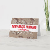 Army Basic Training Afstuderen Gefeliciteerd Kaart (Voorkant)