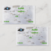 Army Beret Flash Veterans visitekaartje (Voorkant / Achterkant)