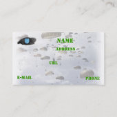 Army Beret Flash Veterans visitekaartje (Achterkant)