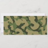 Army Birthday Party uitnodiging ticket (Achterkant)