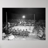 Army Boxing Match, jaren 20 Poster (Voorkant)