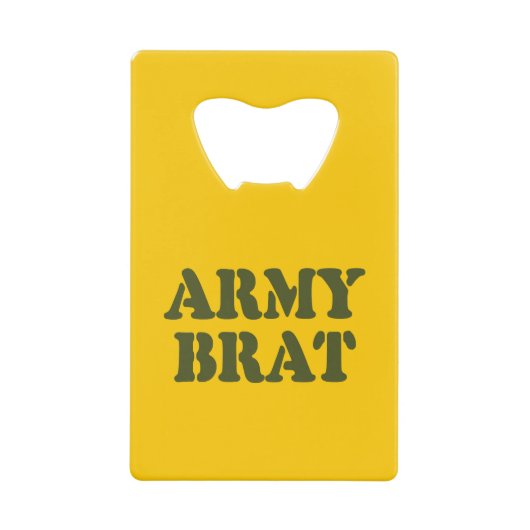 ARMY BRAT CREDITKAART FLESSENOPENER (Voorkant)