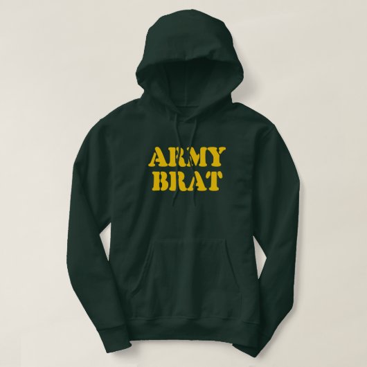 ARMY BRAT HOODIE (Design voorkant)