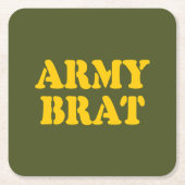 ARMY BRAT KARTONNEN ONDERZETTERS (Voorkant)