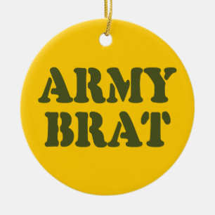 ARMY BRAT KERAMISCH ORNAMENT