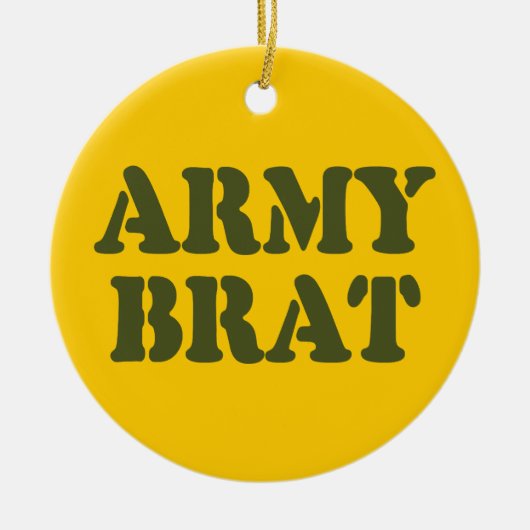 ARMY BRAT KERAMISCH ORNAMENT (Voorkant)