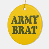 ARMY BRAT KERAMISCH ORNAMENT (Links)