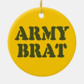 ARMY BRAT KERAMISCH ORNAMENT (Achterkant)