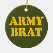 ARMY BRAT KERAMISCH ORNAMENT (Voorkant)