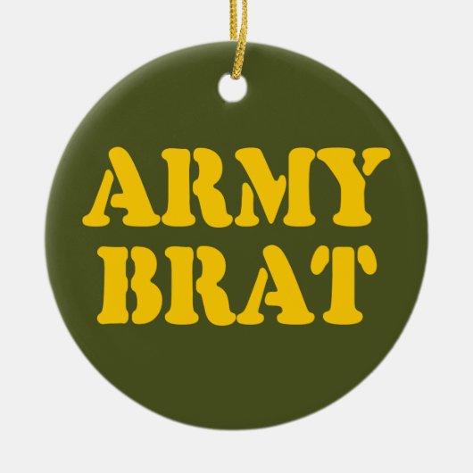 ARMY BRAT KERAMISCH ORNAMENT (Voorkant)