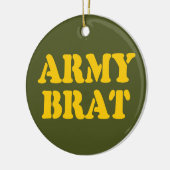 ARMY BRAT KERAMISCH ORNAMENT (Links)