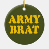 ARMY BRAT KERAMISCH ORNAMENT (Achterkant)