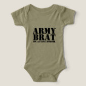 Army Brat op actieve Doodie Baby Humor (Design voorkant)