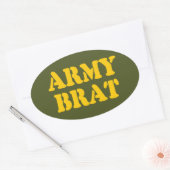 ARMY BRAT OVALE STICKER (Envelop)