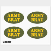 ARMY BRAT OVALE STICKER (Vel)