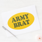 ARMY BRAT OVALE STICKER (Envelop)