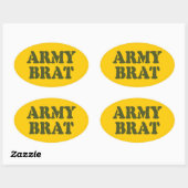 ARMY BRAT OVALE STICKER (Vel)