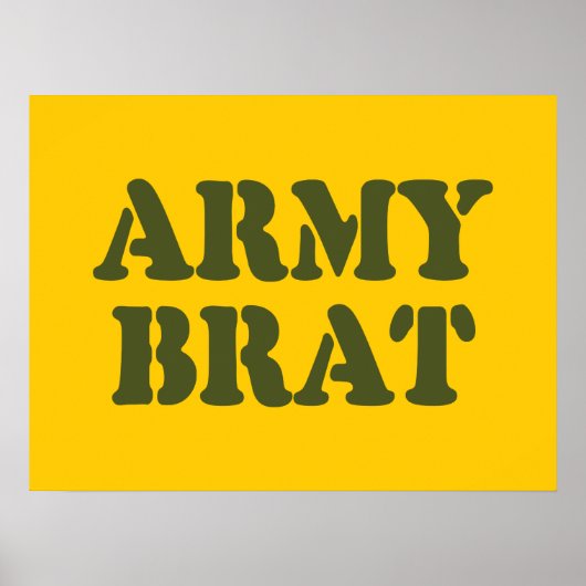 ARMY BRAT POSTER (Voorkant)