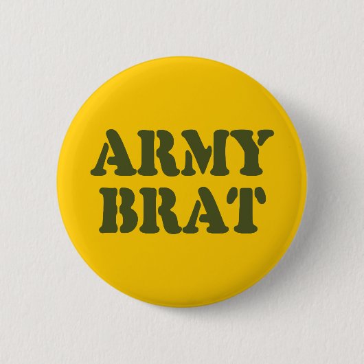 ARMY BRAT RONDE BUTTON 5,7 CM (Voorkant)