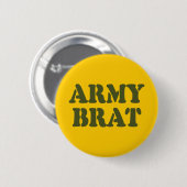 ARMY BRAT RONDE BUTTON 5,7 CM (Voorkant /achterkant)