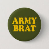 ARMY BRAT RONDE BUTTON 5,7 CM (Voorkant)