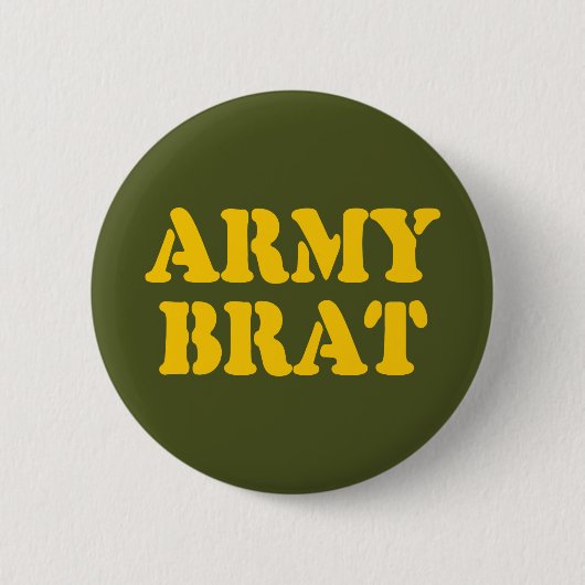ARMY BRAT RONDE BUTTON 5,7 CM (Voorkant)