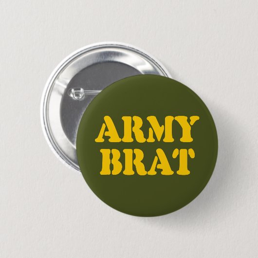 ARMY BRAT RONDE BUTTON 5,7 CM (Voorkant /achterkant)