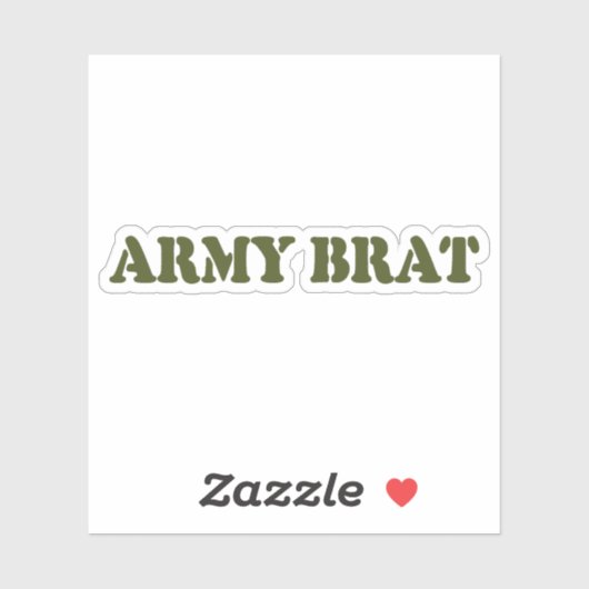 ARMY BRAT STICKER (Vel)