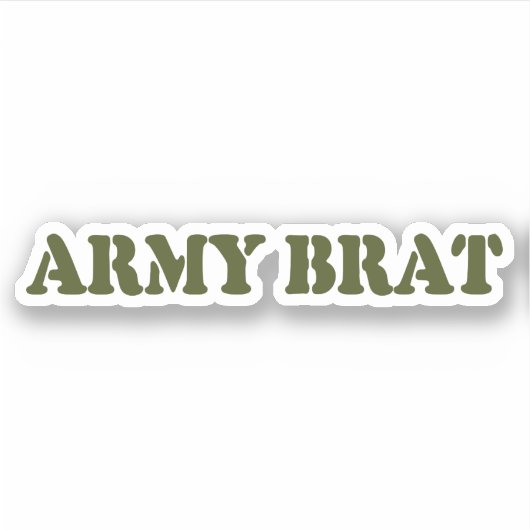 ARMY BRAT STICKER (Voorkant)