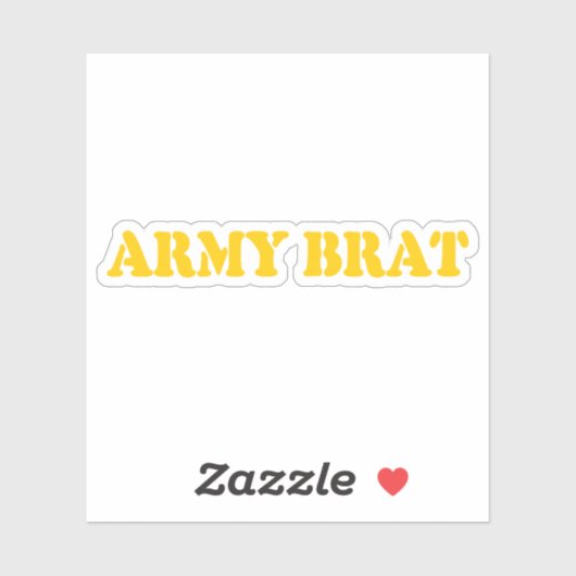 ARMY BRAT STICKER (Vel)