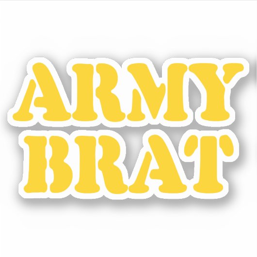 ARMY BRAT STICKER (Voorkant)