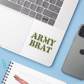 ARMY BRAT STICKER (Laptop met iPhone)