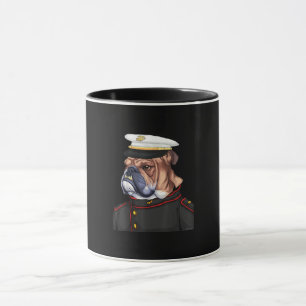Army Bulldog Militaire Hond Vader Moeder Cadeau Mok
