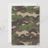 Army Camo Birthday Uitnodiging (Achterkant)