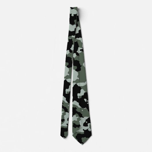 Army Camo Green Camouflage Stropdas (Achterkant)