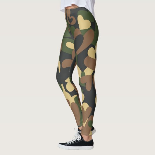 Army Camo Hearts Patterned | LEGGINGS (Links)